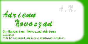 adrienn novoszad business card